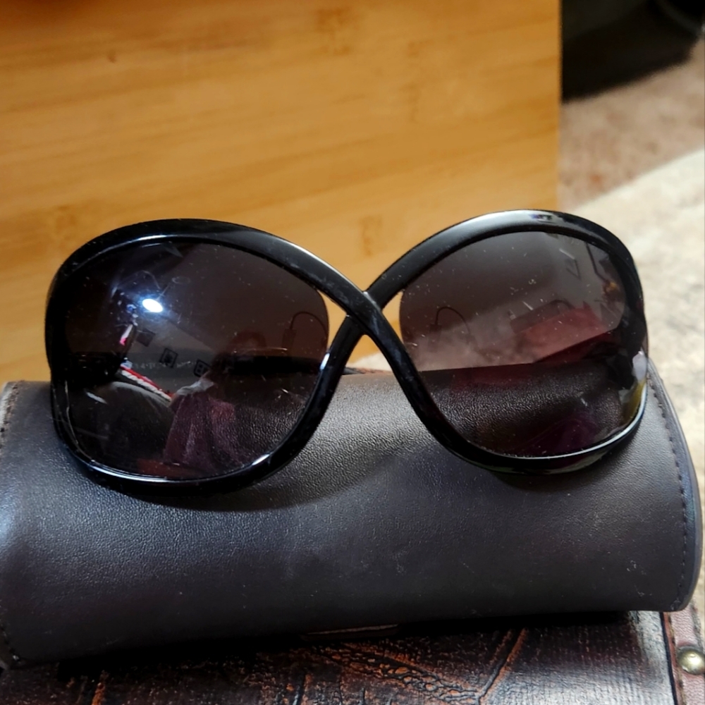 Tom Ford Black Oversized Sunglasses